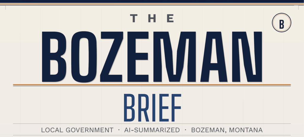 The Bozeman Brief: a city government news podcast